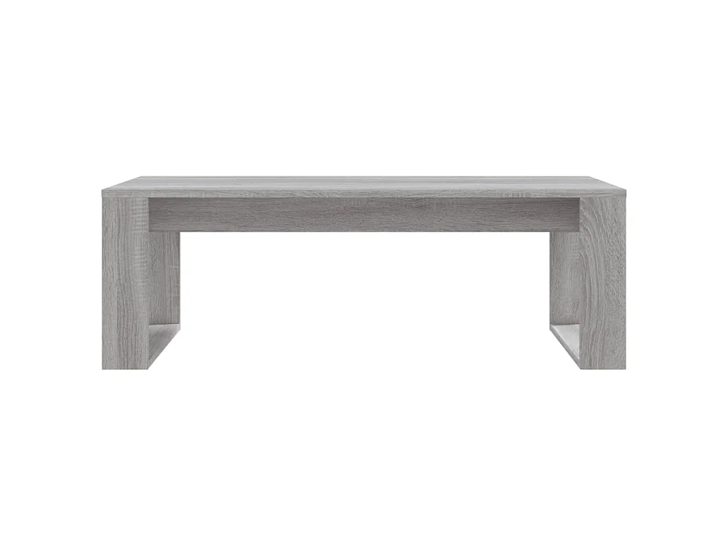 Table basse sonoma gris 102x50x35 cm bois d'ingénierie