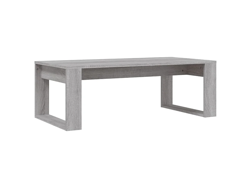 Table basse sonoma gris 102x50x35 cm bois d'ingénierie