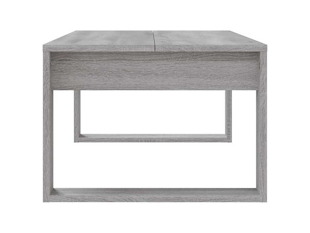 Table basse sonoma gris 102x50x35 cm bois d'ingénierie