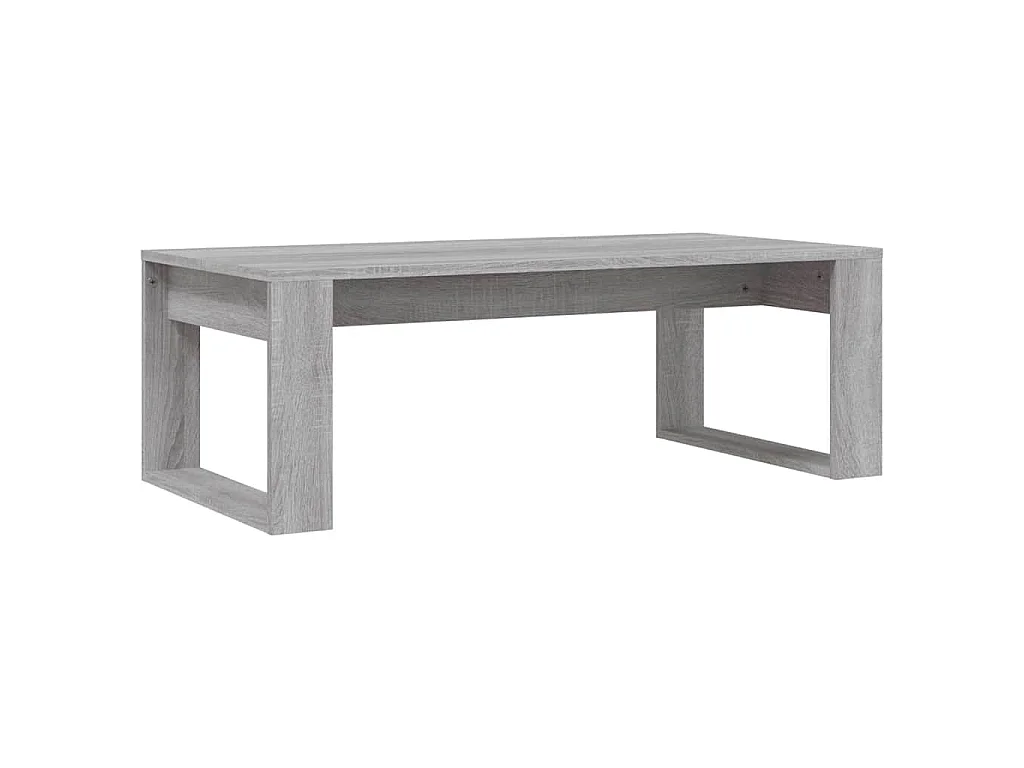 Table basse sonoma gris 102x50x35 cm bois d'ingénierie