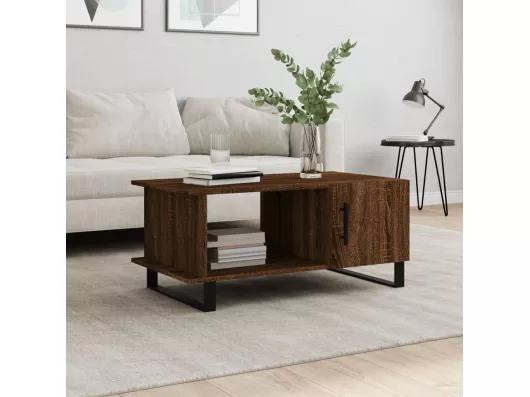 Kauf Unique Couchtisch Braun Eichen-Optik 90x50x40 cm Holzwerkstoff