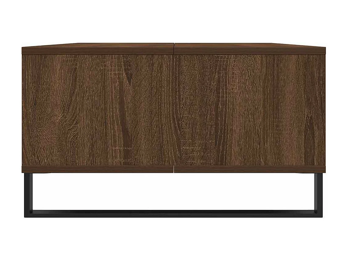 Table basse chêne marron 104x60x35 cm bois d'ingénierie