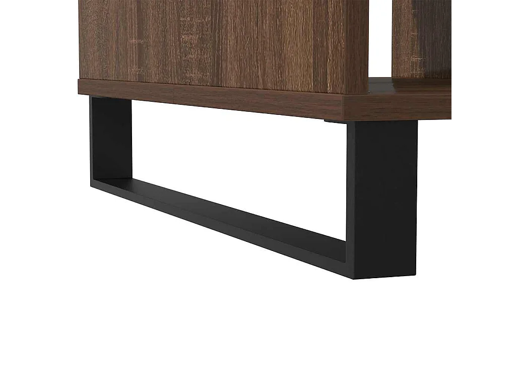 Table basse chêne marron 104x60x35 cm bois d'ingénierie