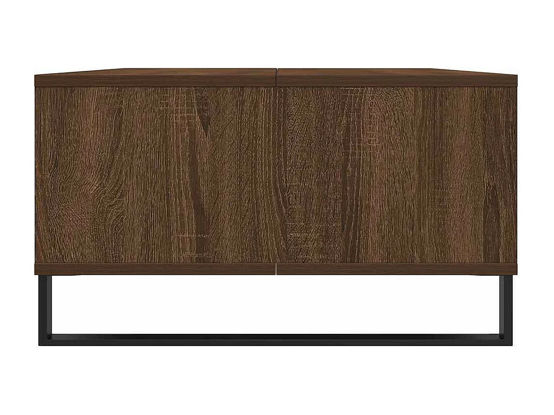 Mesa de centro madera de ingeniería roble marrón 104x60x35 cm