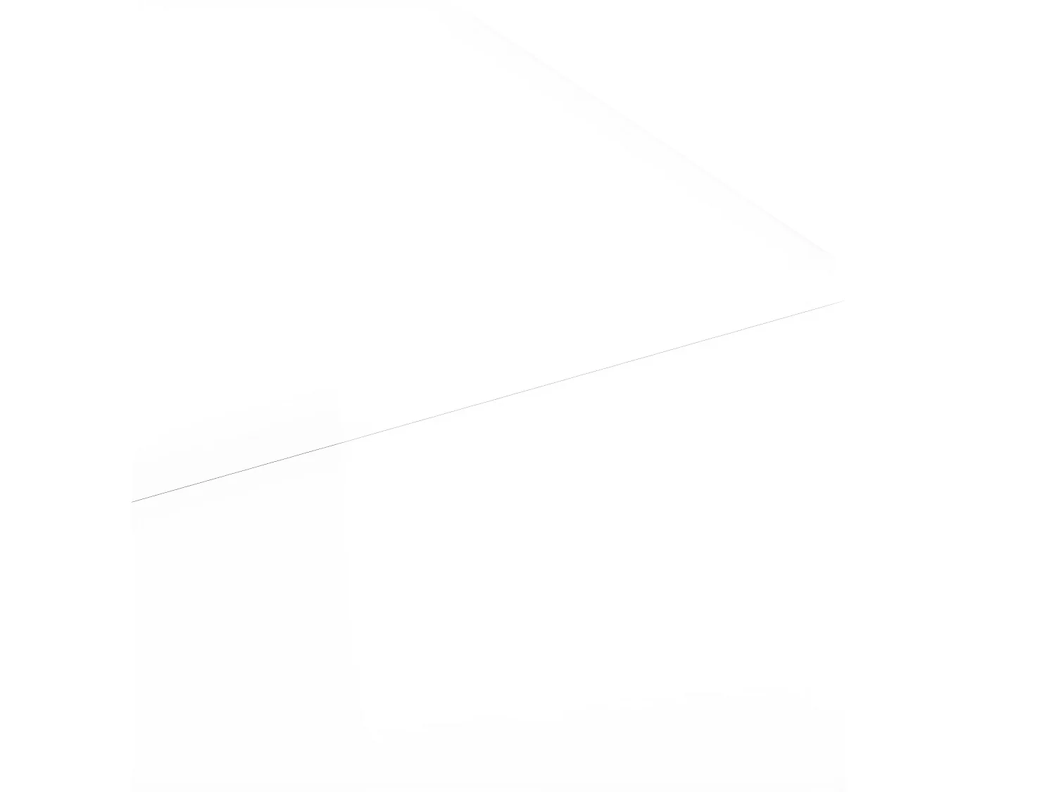 Hoogglans salontafel 100x49,5x31 cm moderne engineering hout met groot oppervlak - Montage vereist