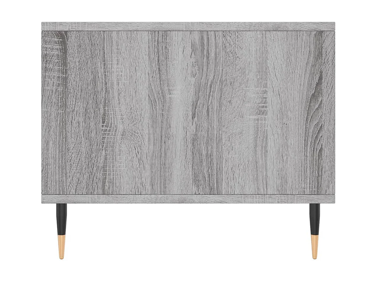 Table basse sonoma gris 90x50x40 cm bois d'ingénierie
