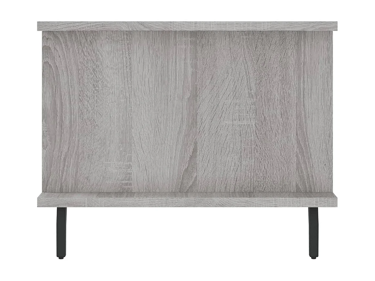 Salontafel 90x50x40 cm bewerkt hout grijs sonoma eikenkleurig