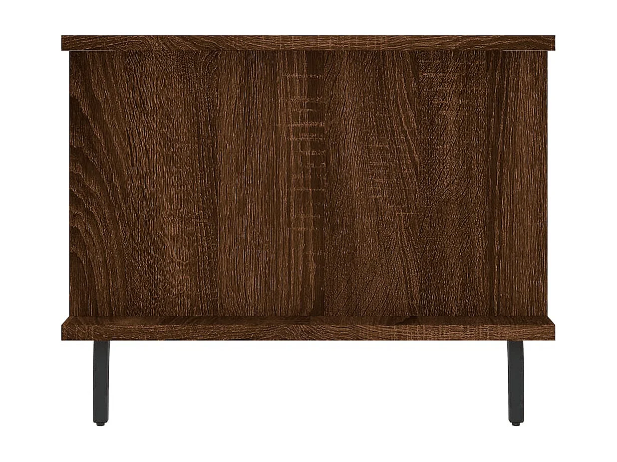 Table basse chêne marron 90x50x40 cm bois d'ingénierie