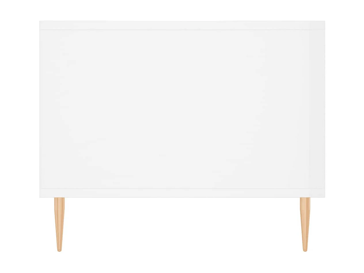 Couchtisch Hochglanz-Weiß 102x50x40 cm Holzwerkstoff