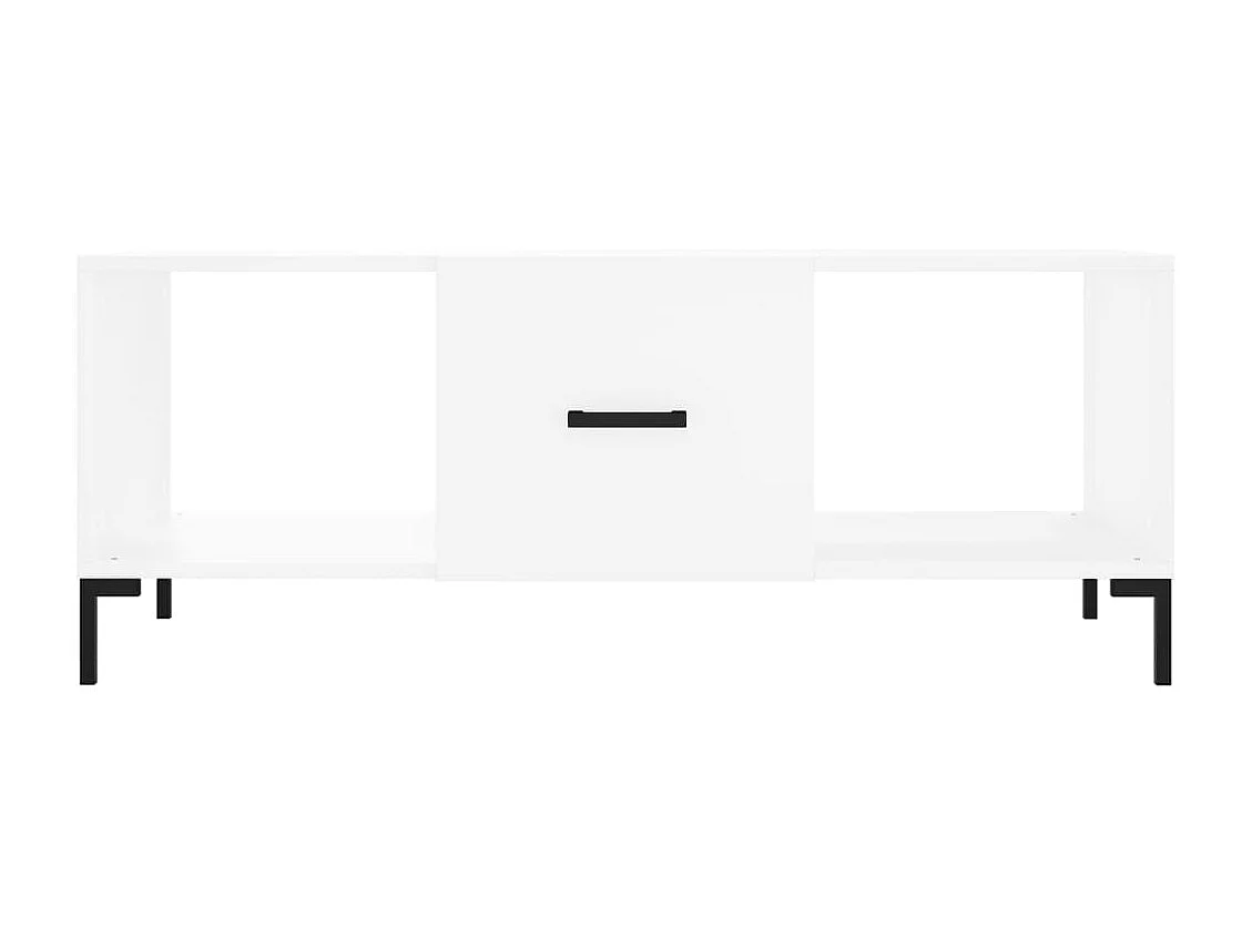 Salontafel 102x50x40 cm bewerkt hout wit