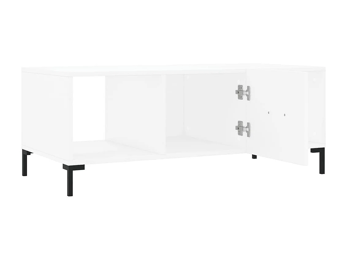 Salontafel 102x50x40 cm bewerkt hout wit