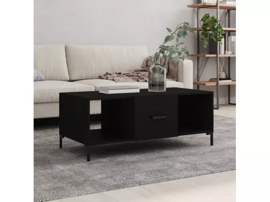 Kauf Unique Couchtisch Schwarz 102x50x40 cm Holzwerkstoff