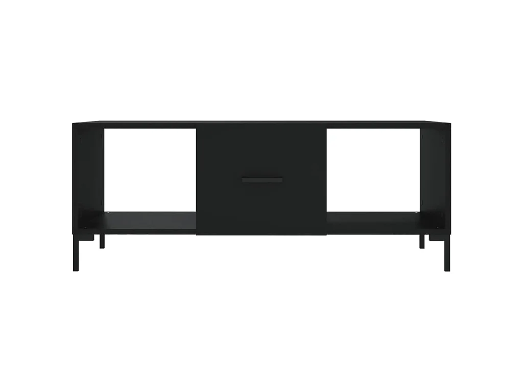 Table basse noir 102x50x40 cm bois d'ingénierie