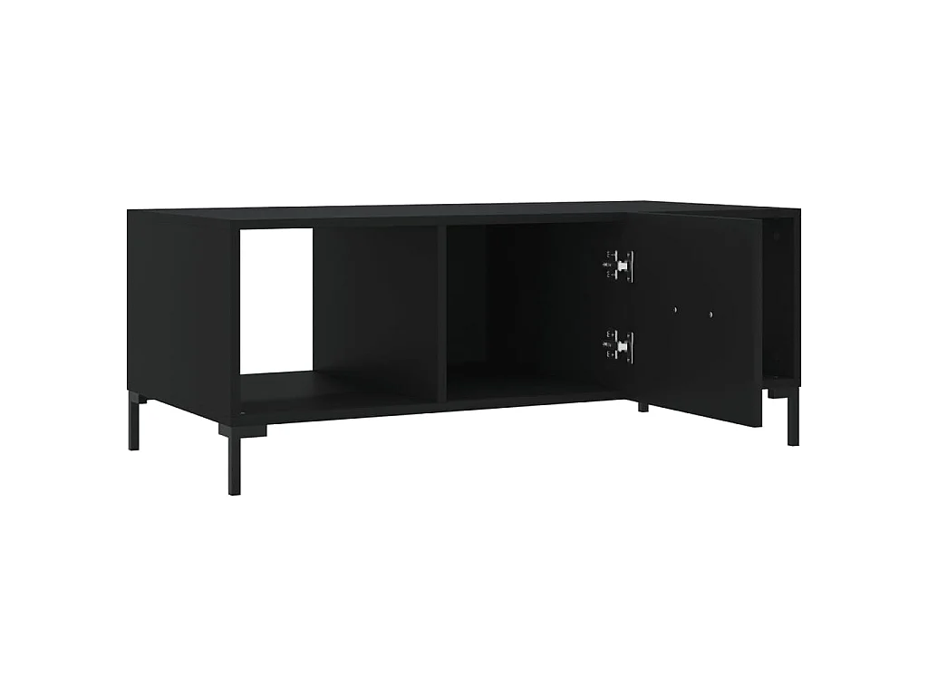 Table basse noir 102x50x40 cm bois d'ingénierie