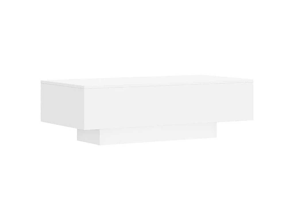 Tavolino da Salotto Bianco 100x49,5x31 cm in Legno Multistrato