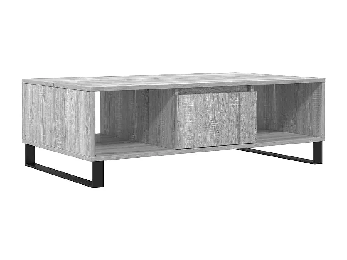 Table basse sonoma gris 104x60x35 cm bois d'ingénierie