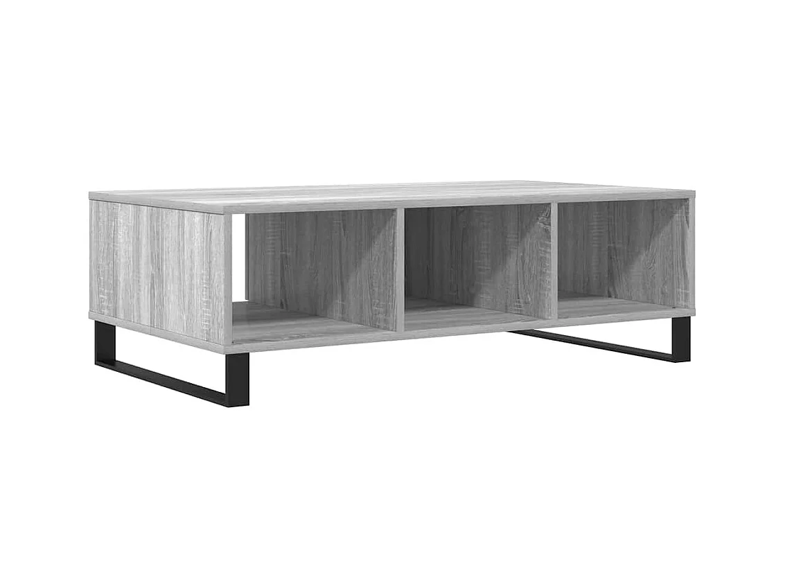 Table basse sonoma gris 104x60x35 cm bois d'ingénierie