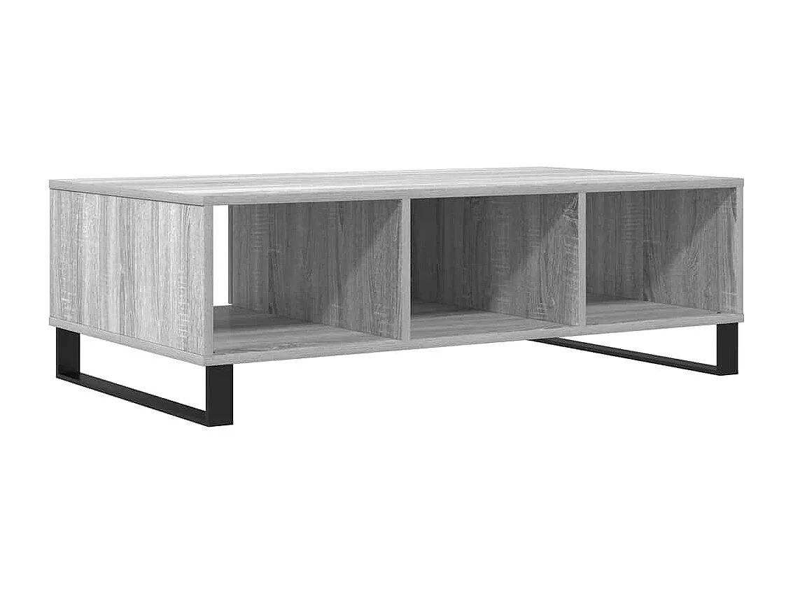 Table basse sonoma gris 104x60x35 cm bois d'ingénierie