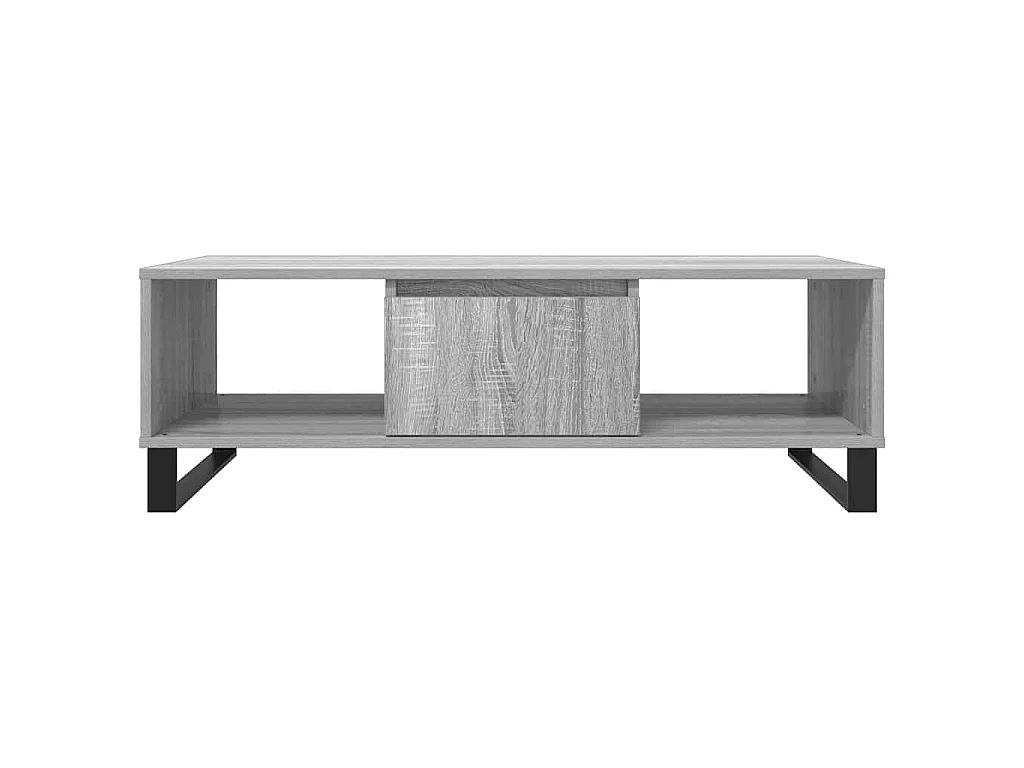 Table basse sonoma gris 104x60x35 cm bois d'ingénierie