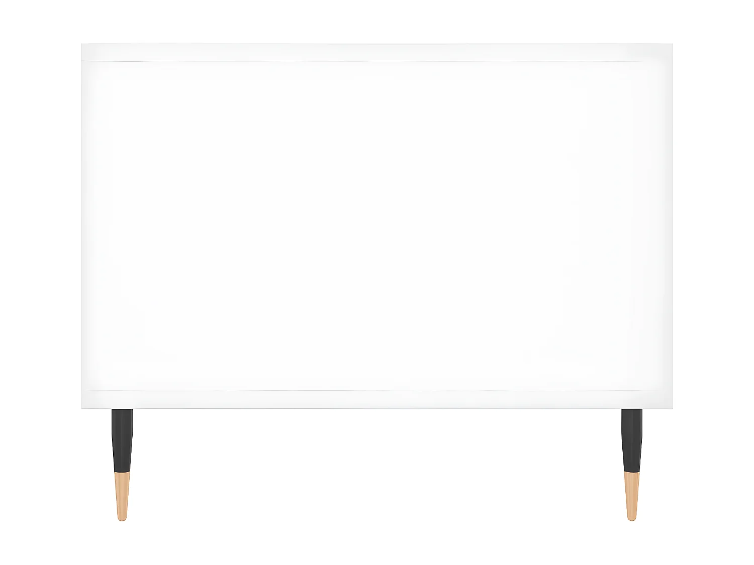 Couchtisch Hochglanz-Weiß 90x50x40 cm Holzwerkstoff