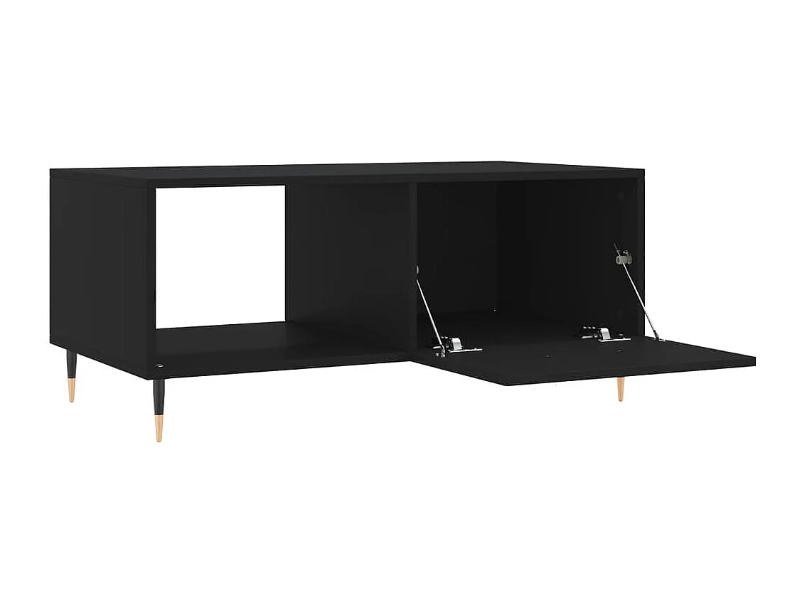 Mesa de centro 90x50x40 cm madeira processada preto