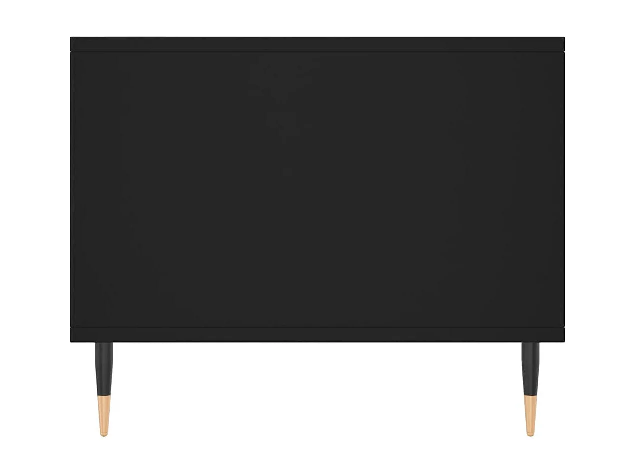 Mesa de centro 90x50x40 cm madeira processada preto