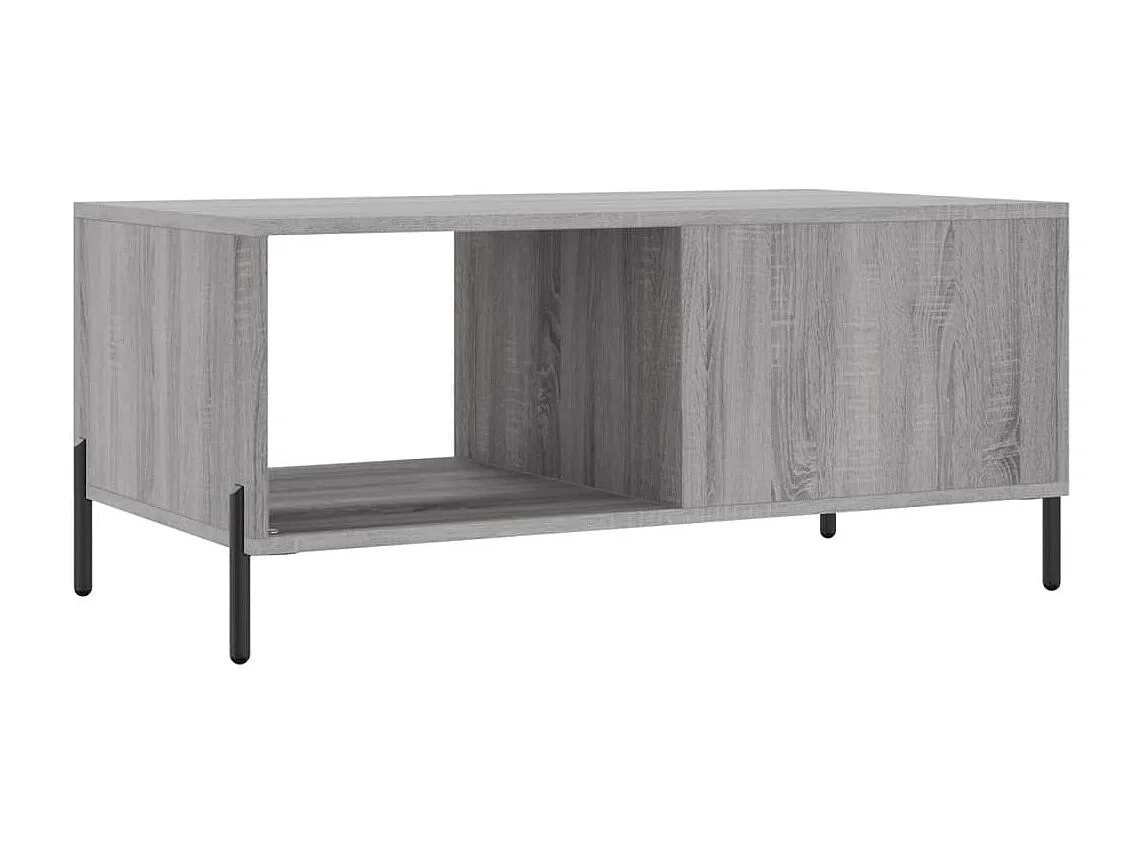 Salontafel 90x50x40 cm bewerkt hout grijs sonoma eikenkleurig