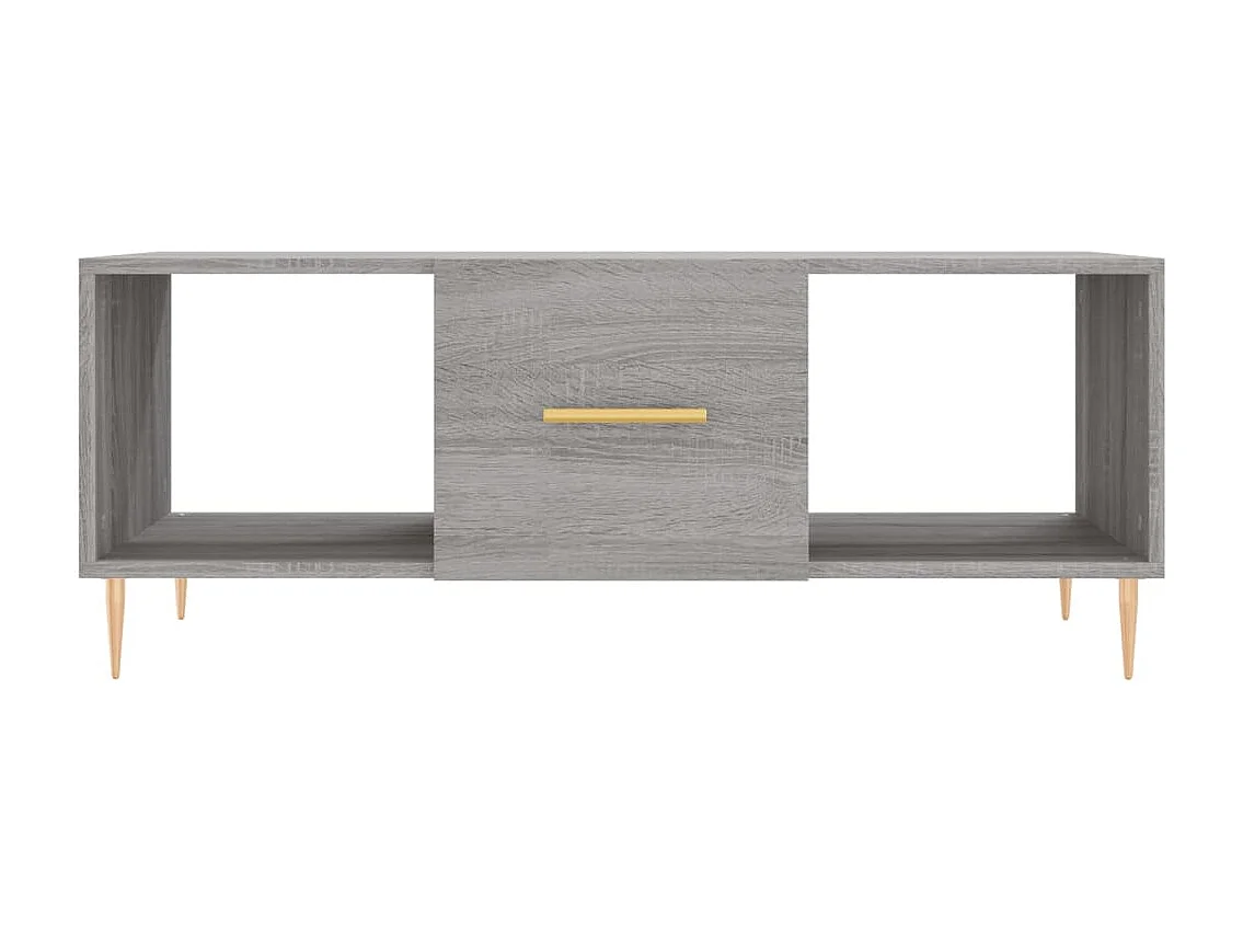Table basse sonoma gris 102x50x40 cm bois d'ingénierie