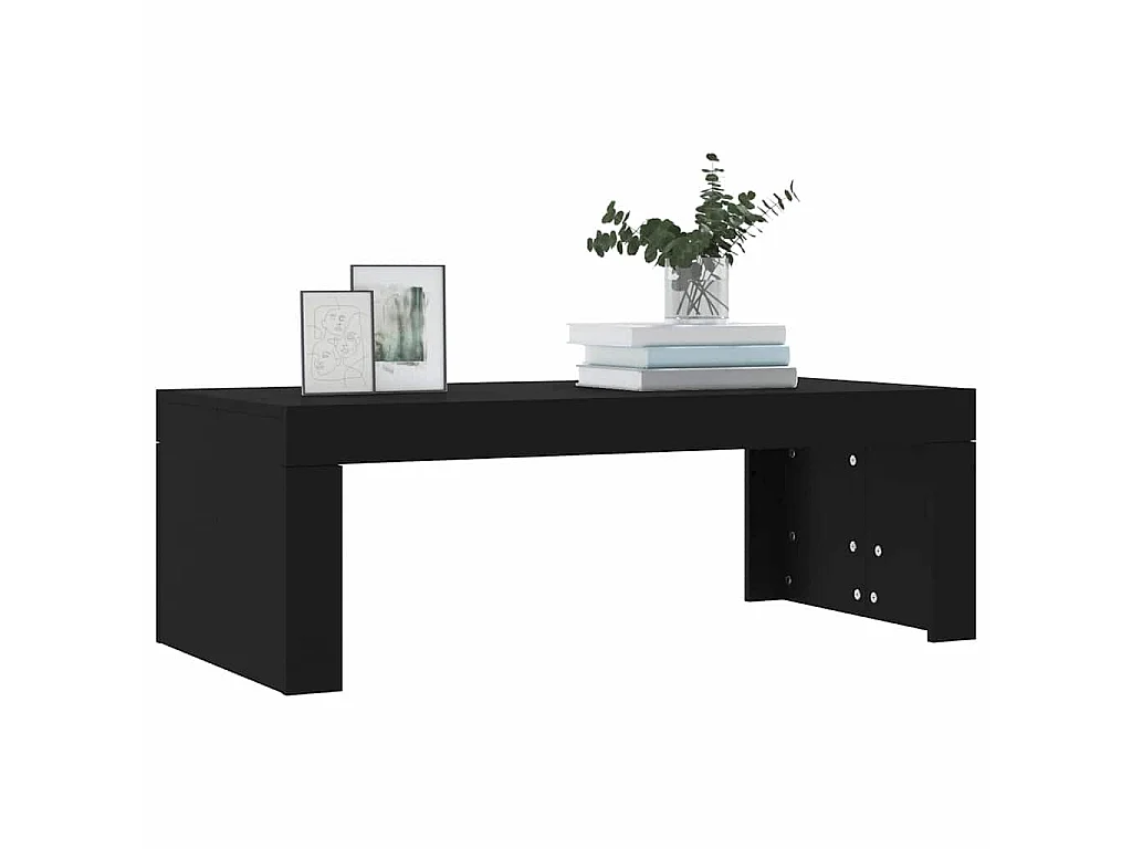 Table basse noir 102x50x36 cm bois d'ingénierie