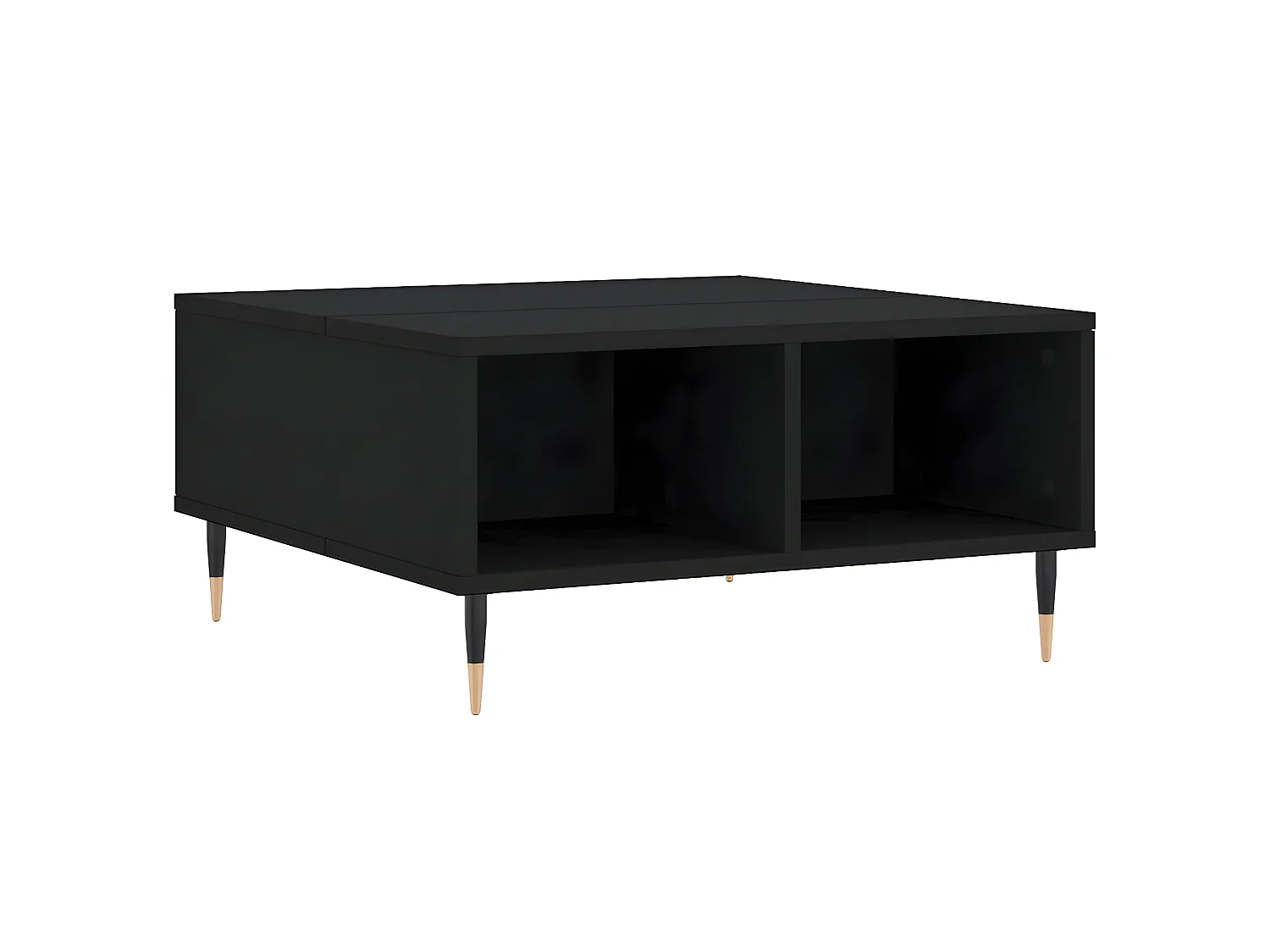 Couchtisch Schwarz 60x60x30 cm Holzwerkstoff