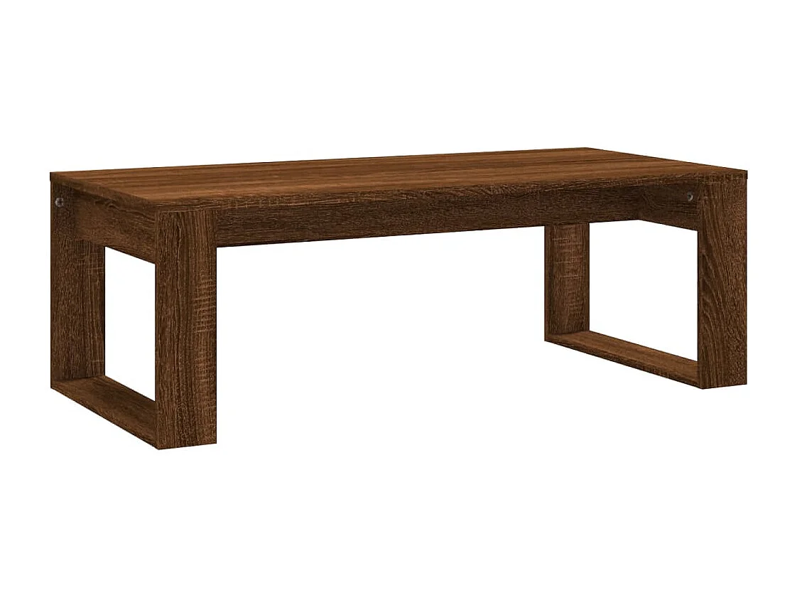 Tavolino Salotto Rovere Marrone 102x50x35 cm Legno Multistrato