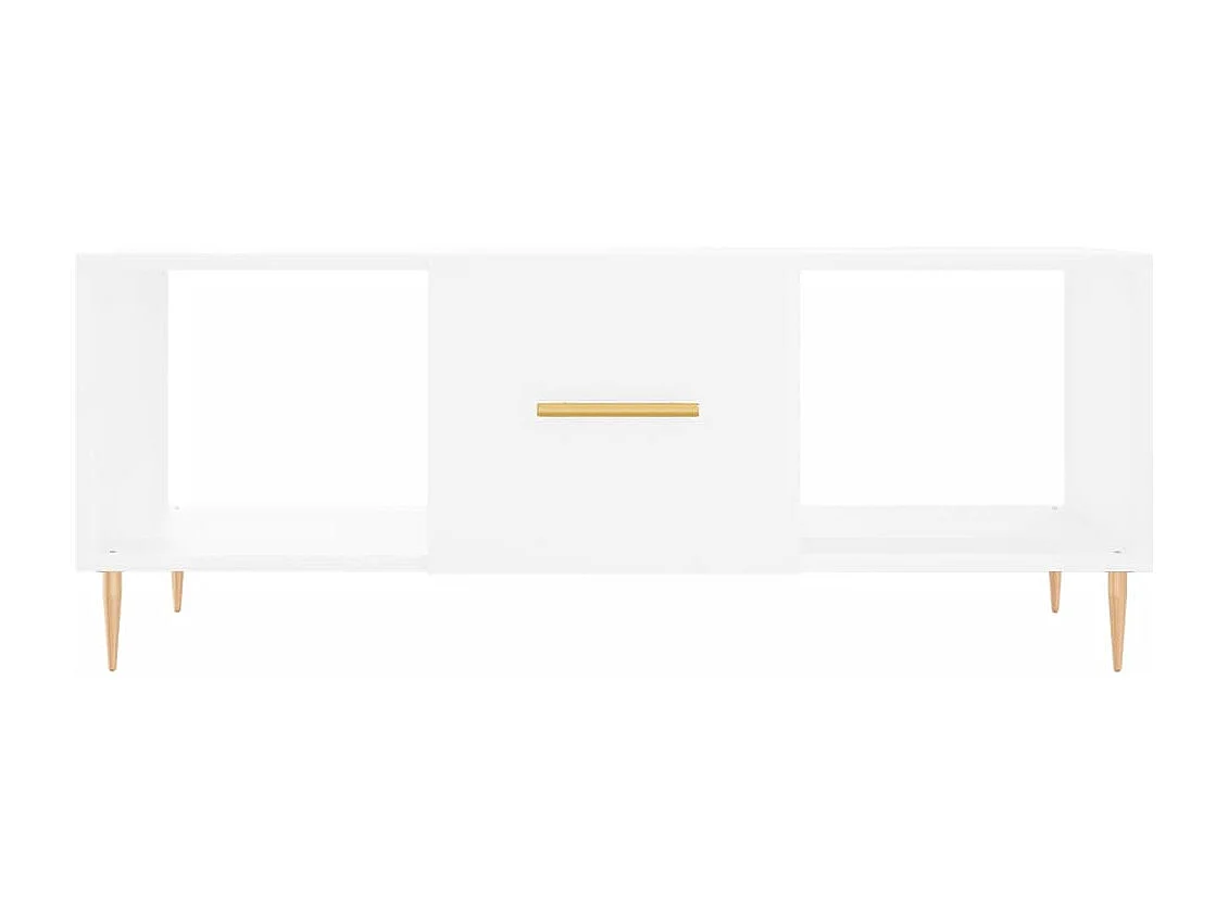 Mesa de centro 102x50x40 cm madeira processada branco