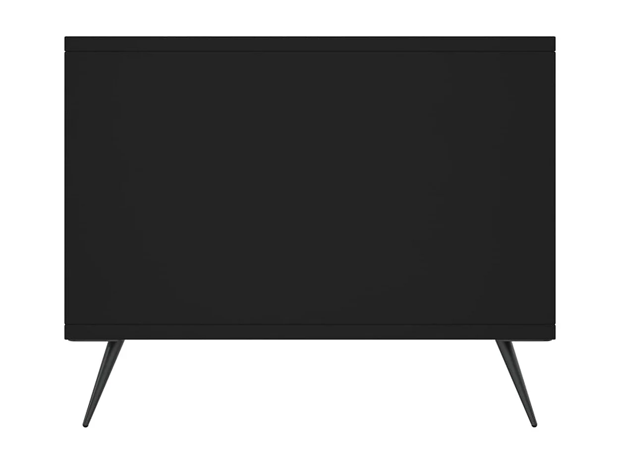 Table basse noir 90x50x40 cm bois d'ingénierie