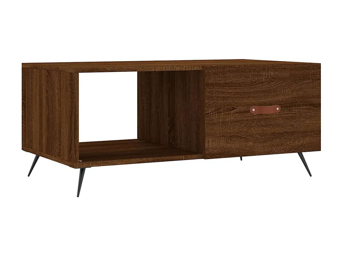 Couchtisch Braun Eichen-Optik 90x50x40 cm Holzwerkstoff