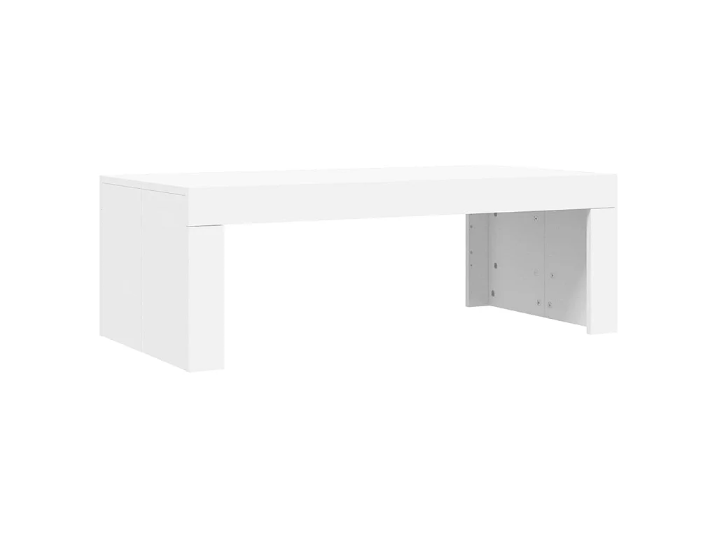 Salontafel 102x50x36 cm bewerkt hout wit