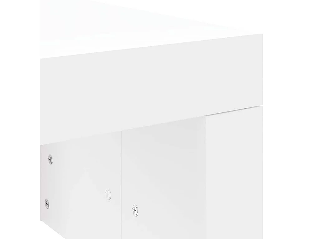 Salontafel 102x50x36 cm bewerkt hout wit