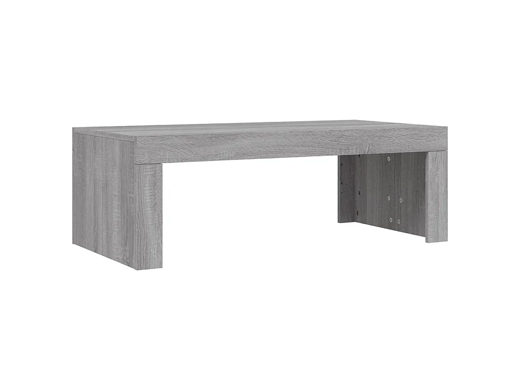 Table basse sonoma gris 102x50x36 cm bois d'ingénierie