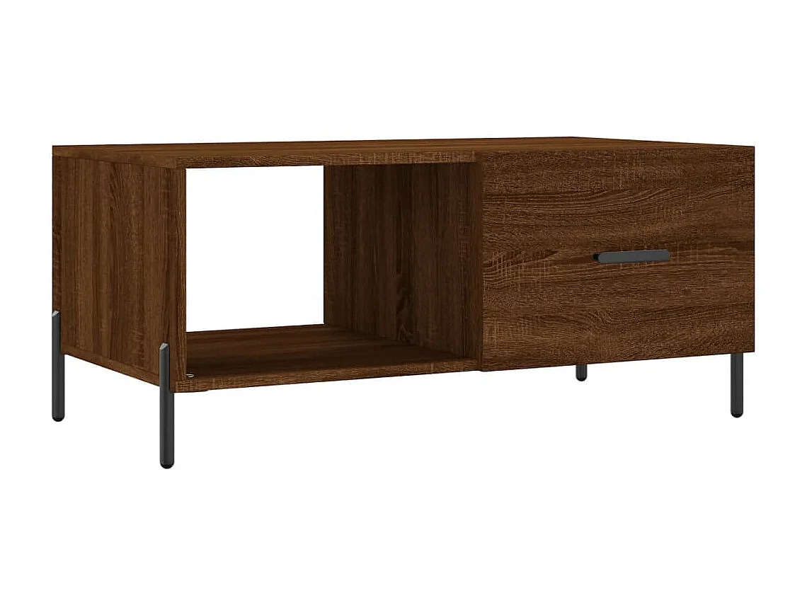 Couchtisch Braun Eichen-Optik 90x50x40 cm Holzwerkstoff