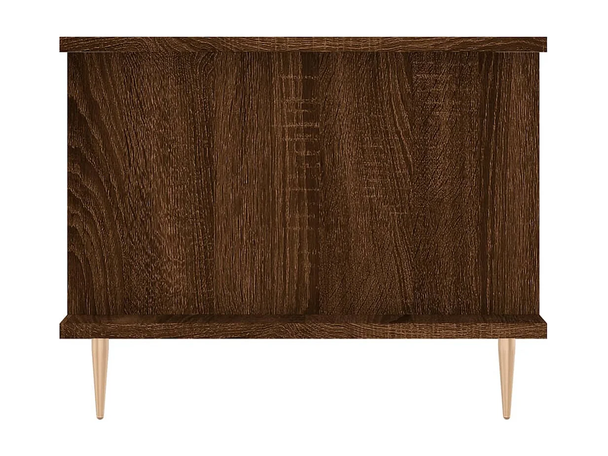 Tavolino da Salotto Rovere Marrone 90x50x40cm Legno Multistrato