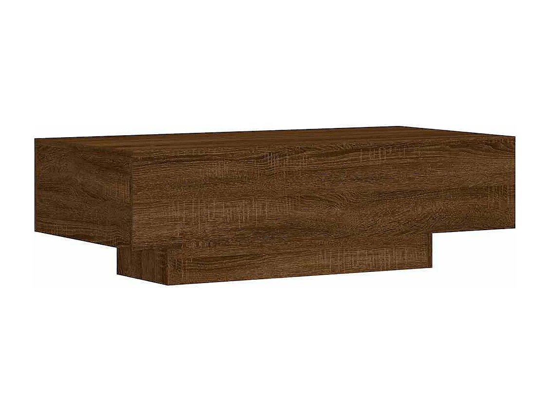 Table basse chêne marron 100x49,5x31 cm bois d'ingénierie