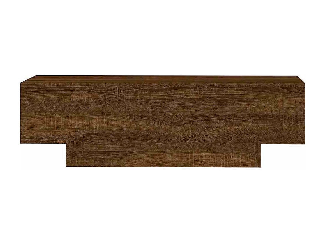 Table basse chêne marron 100x49,5x31 cm bois d'ingénierie
