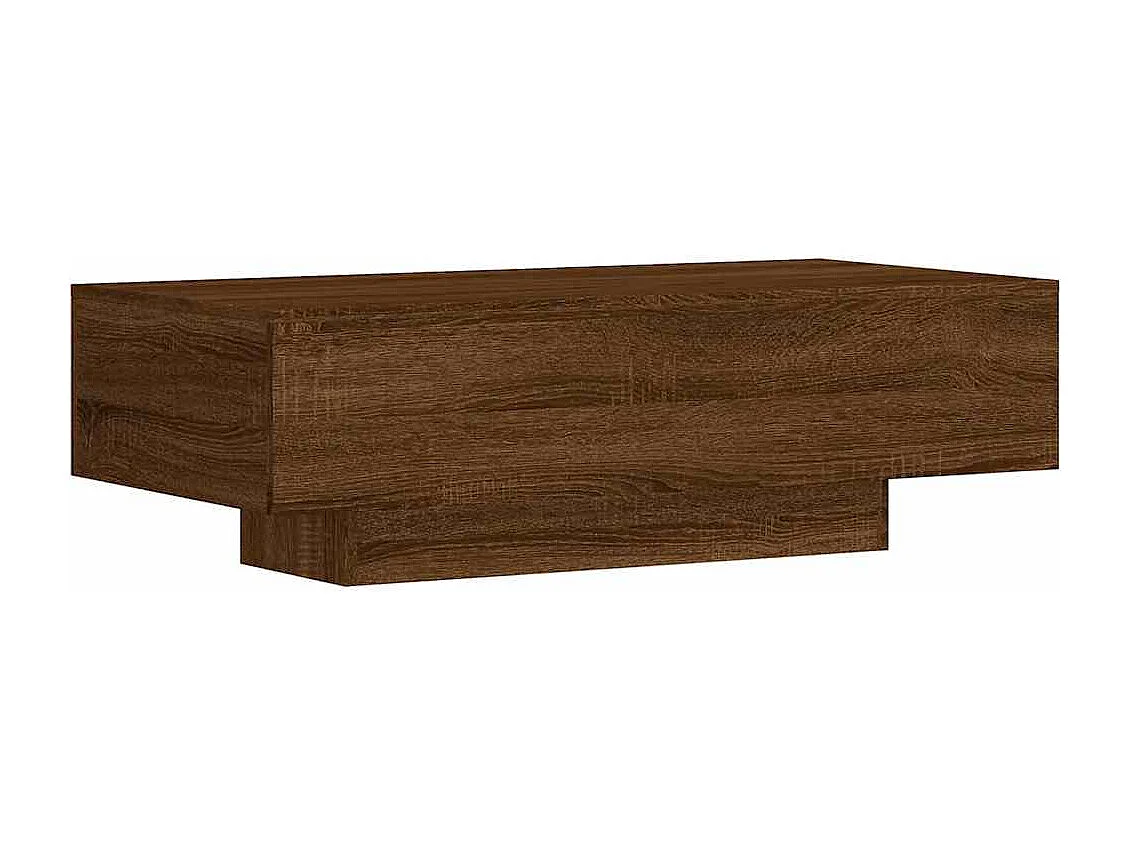 Table basse chêne marron 100x49,5x31 cm bois d'ingénierie