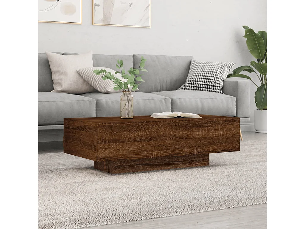 Couchtisch Braun Eichen-Optik 100x49,5x31 cm Holzwerkstoff
