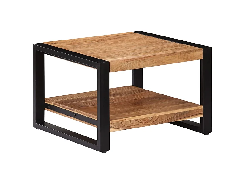 Couchtisch 60x60x40 cm Massivholz Akazie