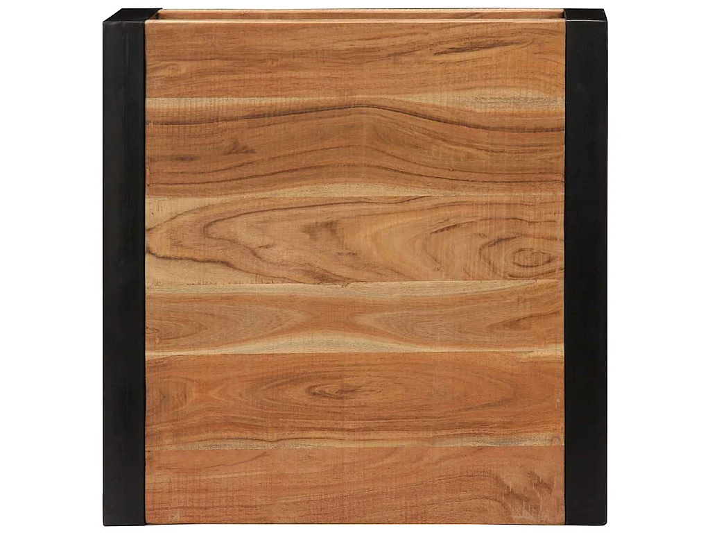 Mesa de centro de madera maciza de acacia 60x60x40 cm