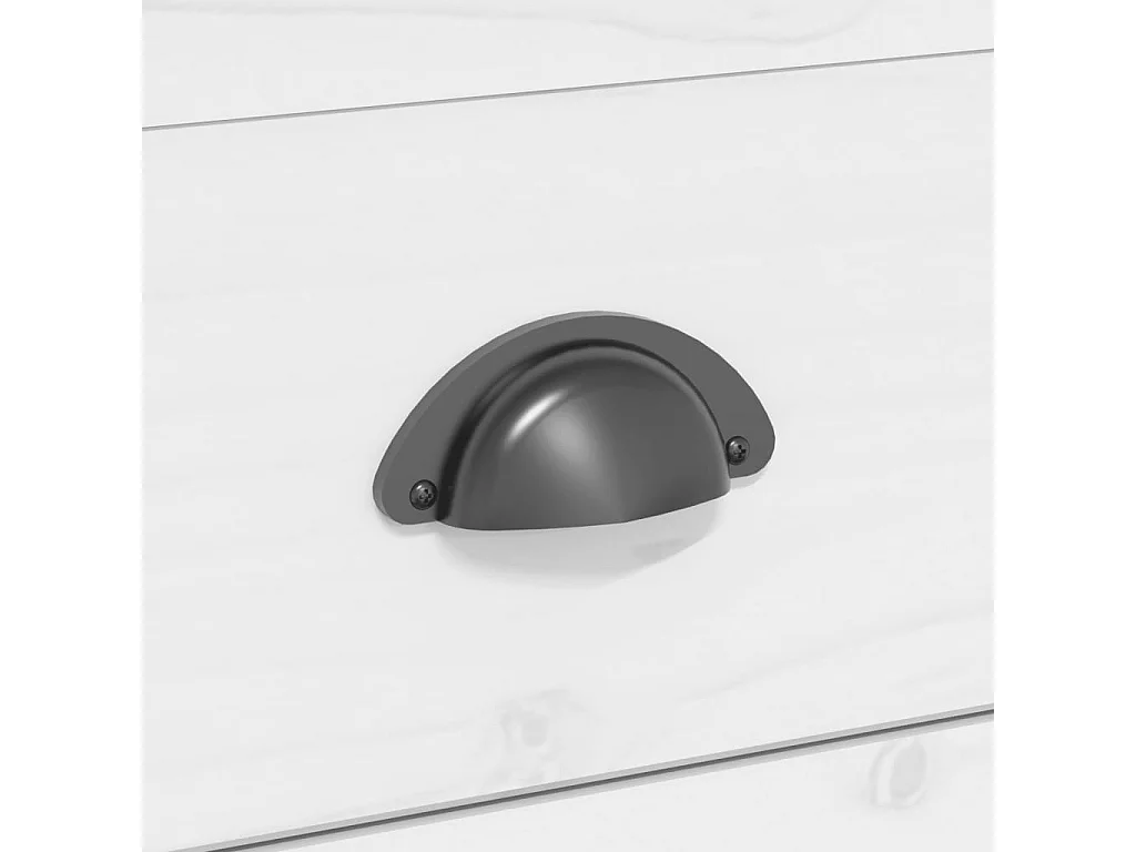 Tavolino da Salotto BODO 100x55x46cm Legno Massello Pino Bianco