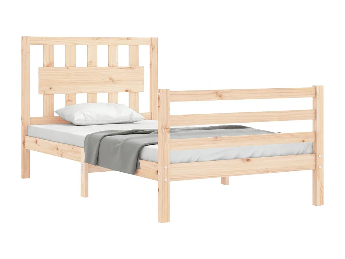 Giroletto con Testiera Small Single in Legno Massello