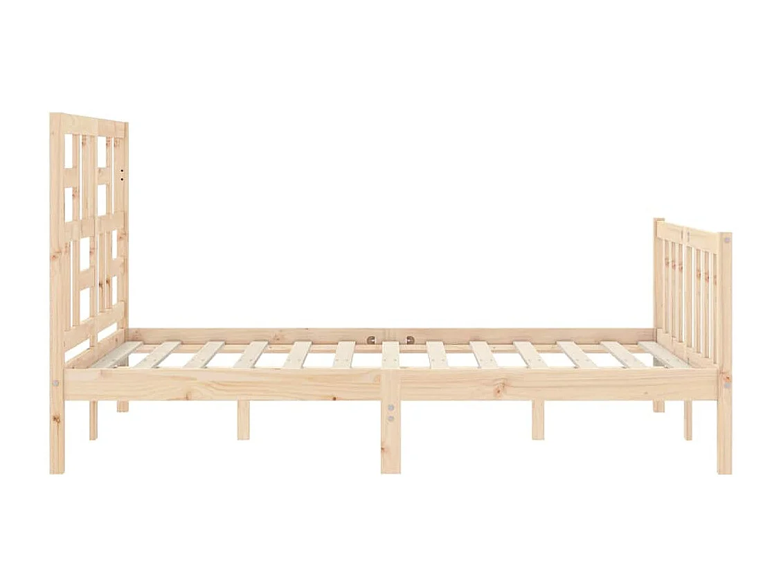Cadre de lit sans matelas 140x190 cm bois de pin massif