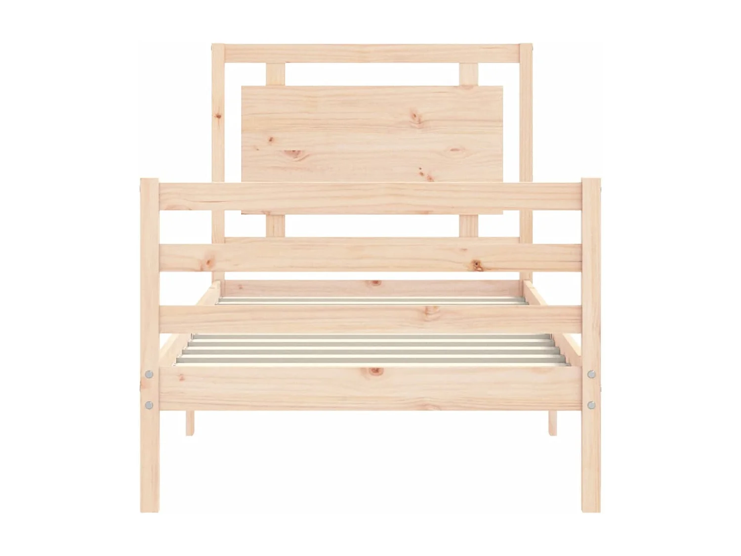 Cadre de lit sans matelas bois massif