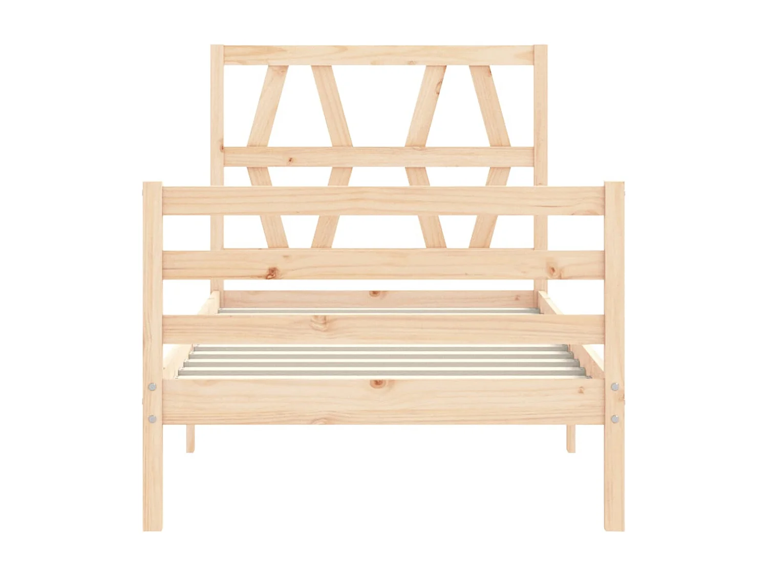 Cadre de lit sans matelas bois massif